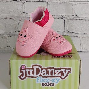 'JUDANZY' FLEX-ZY SOLES LEATHER BABY SHOES 'SADIE SEA STAR'